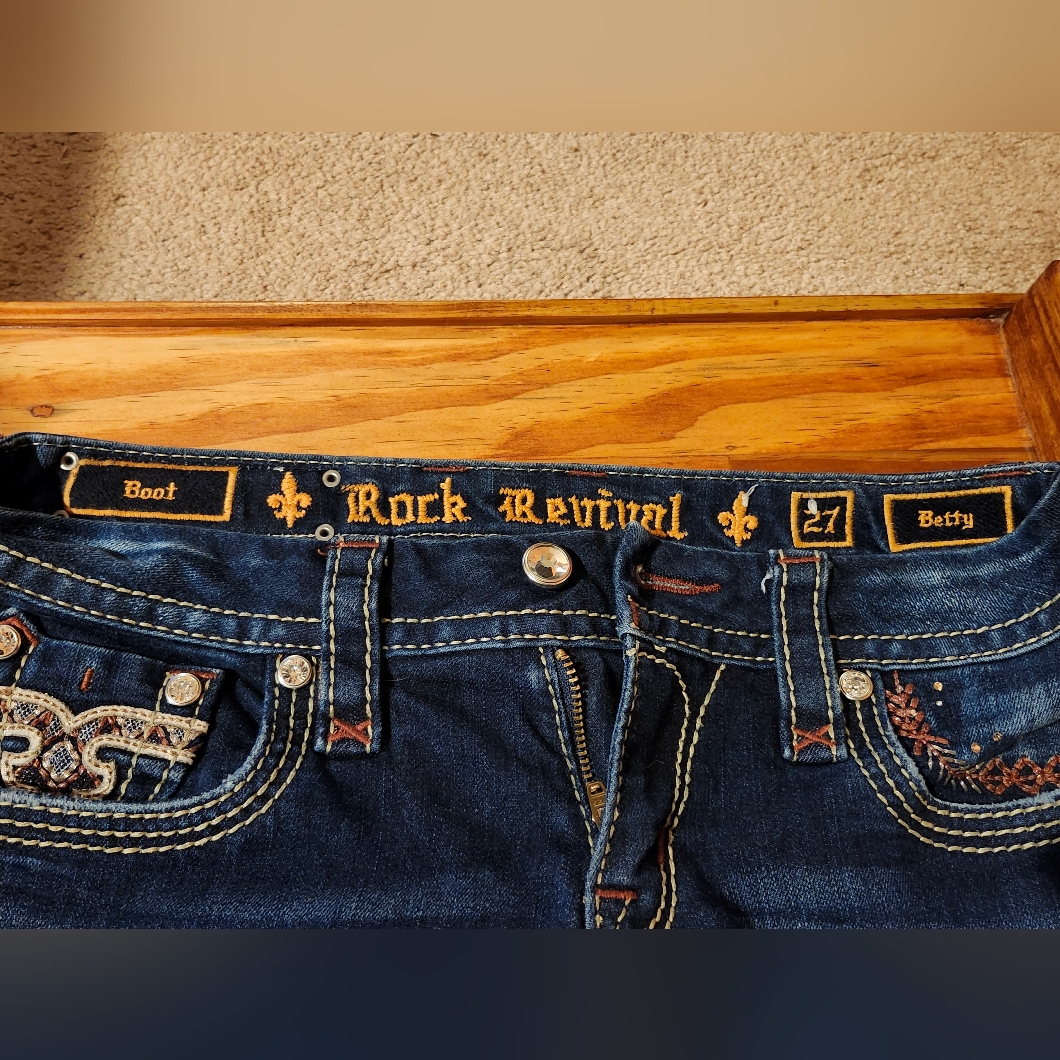 Euc Rock Revival Women's Blue Jeans